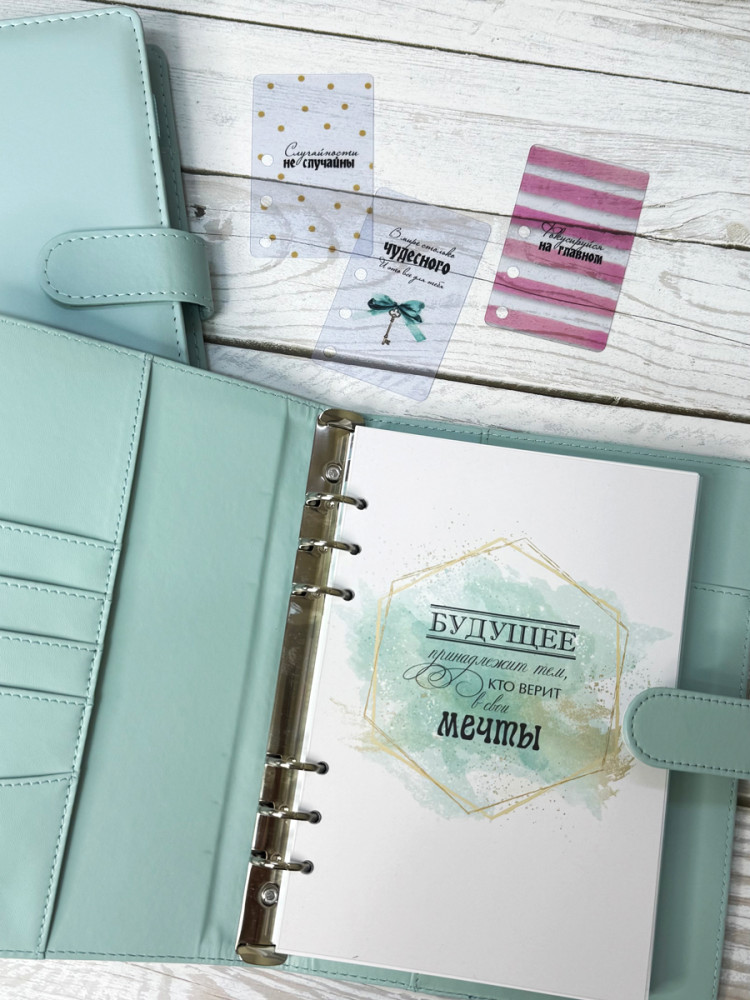 Ежедневник недатированный Планирование недели А5 (обложка нежно-голубая)- фото3