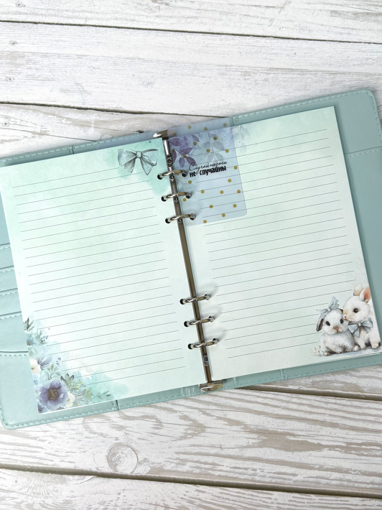 Ежедневник недатированный Планирование недели А5 (обложка нежно-голубая)- фото5