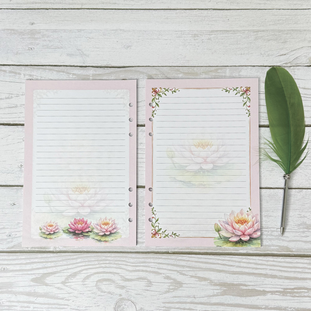 Сменный блок на 6 колец в линейку с рисунком 