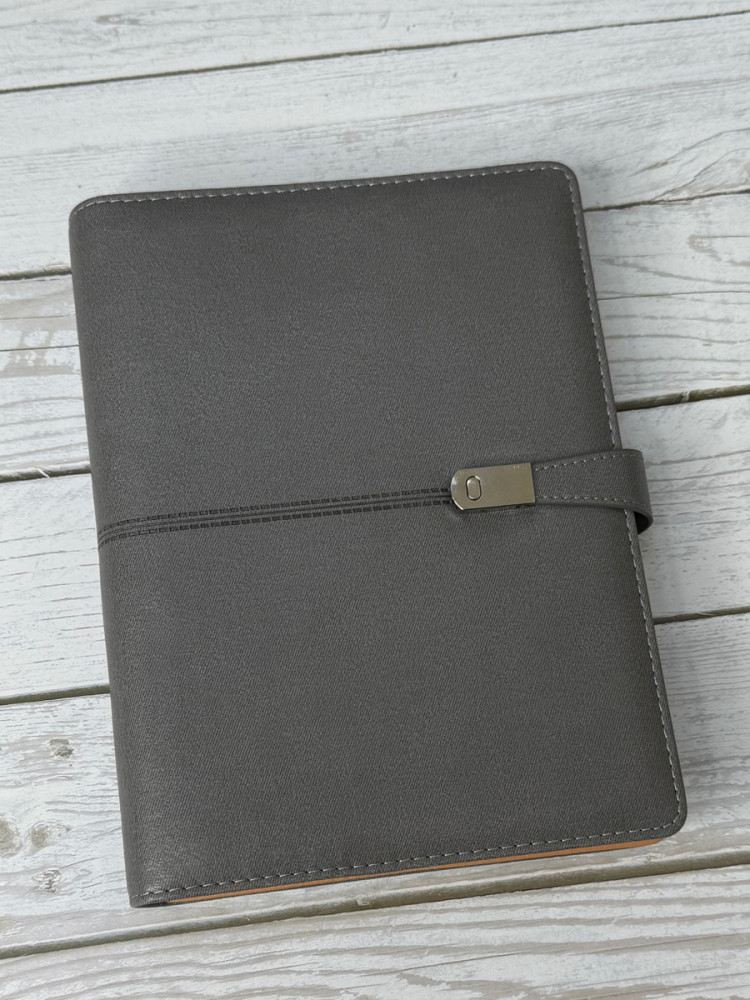 Ежедневник недатированный Планирование недели А5 (обложка серая)- фото