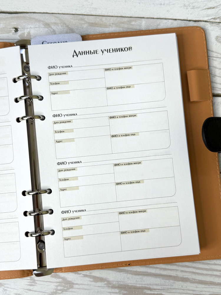 Планер для учителя (черная обложка)- фото5