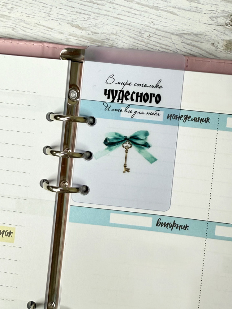 Ежедневник недатированный Планирование недели А5 (обложка розовая)- фото3